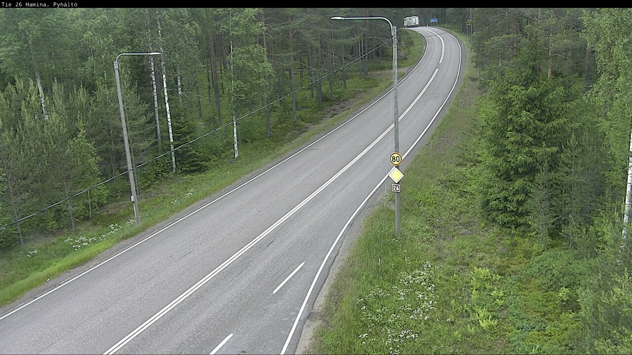Kelikamerat Kuva Tie 26 Hamina, Pyhältö, Hamina, Kymenlaakso