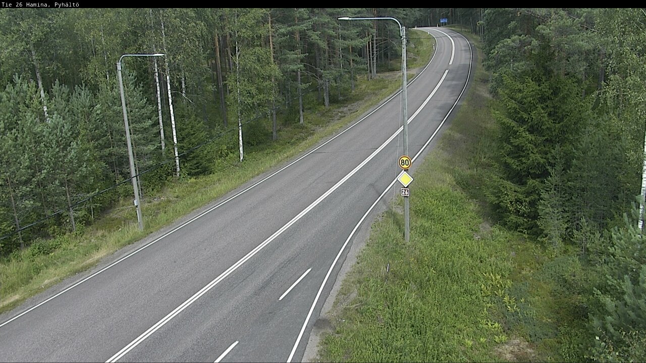 Kelikamerat Kuva Tie 26 Hamina, Pyhältö, Hamina, Kymenlaakso