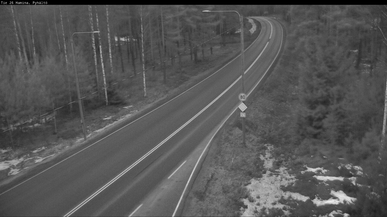 Kelikamerat Kuva Tie 26 Hamina, Pyhältö, Hamina, Kymenlaakso