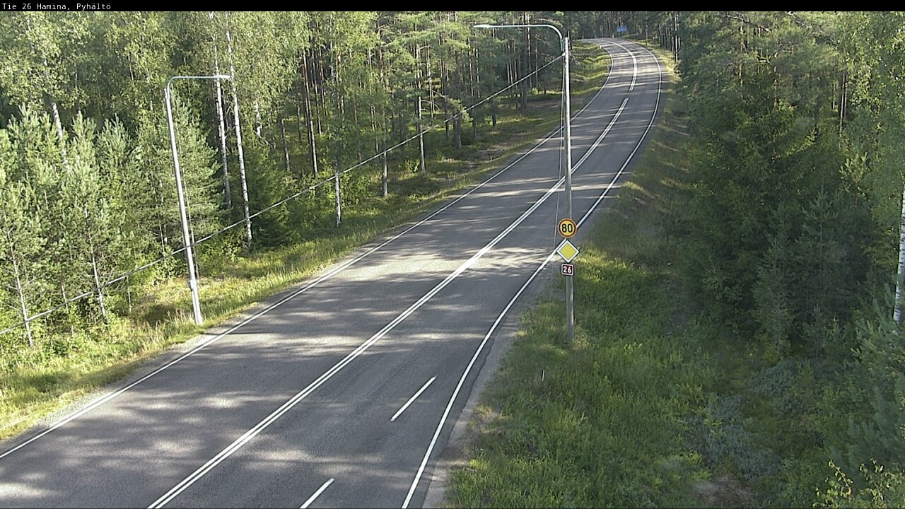 Weather Camera Image Road 26 Hamina, Pyhältö, Hamina, Kymenlaakso