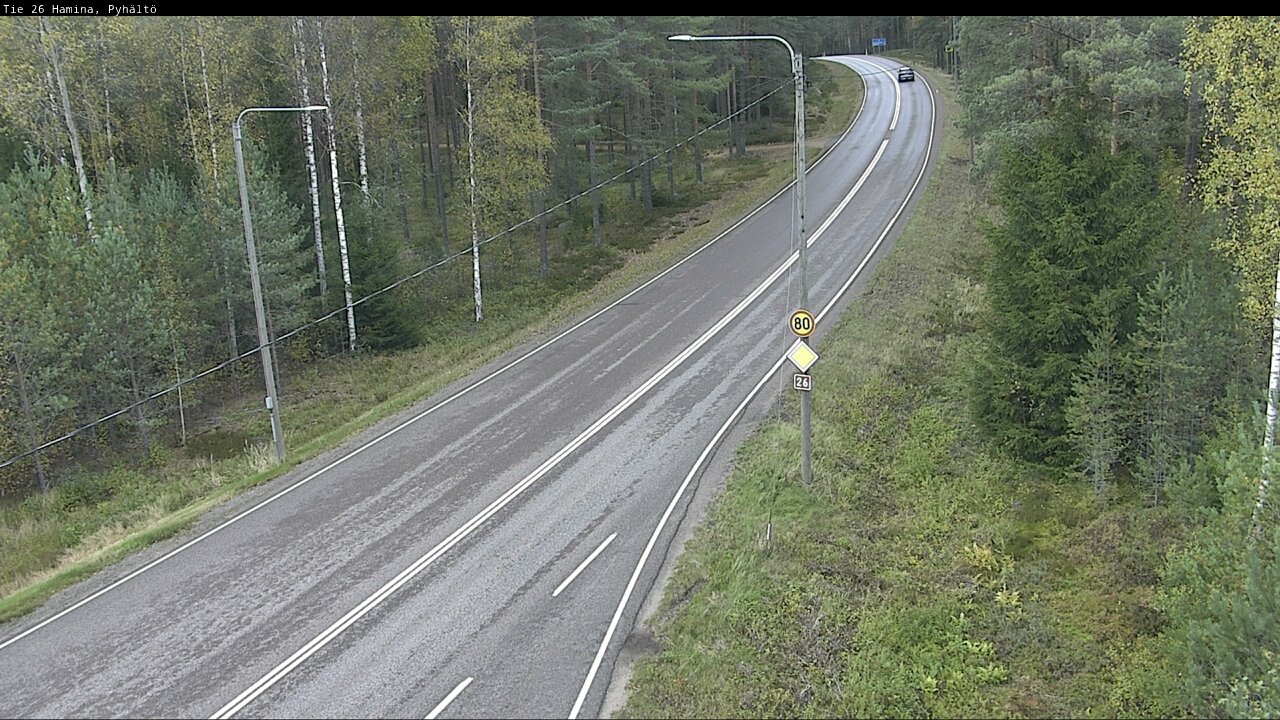 Kelikamerat Kuva Tie 26 Hamina, Pyhältö, Hamina, Kymenlaakso