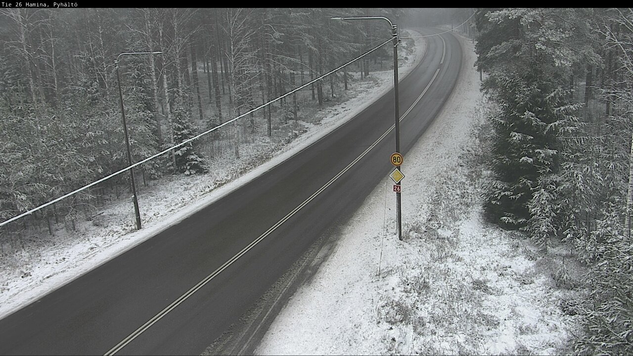 Weather Camera Image Road 26 Hamina, Pyhältö, Hamina, Kymenlaakso