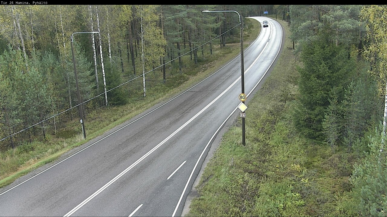 Weather Camera Image Road 26 Hamina, Pyhältö, Hamina, Kymenlaakso