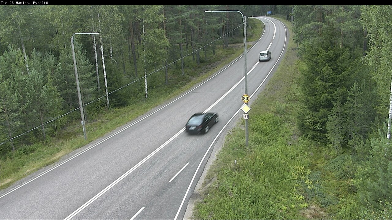 Weather Camera Image Road 26 Hamina, Pyhältö, Hamina, Kymenlaakso