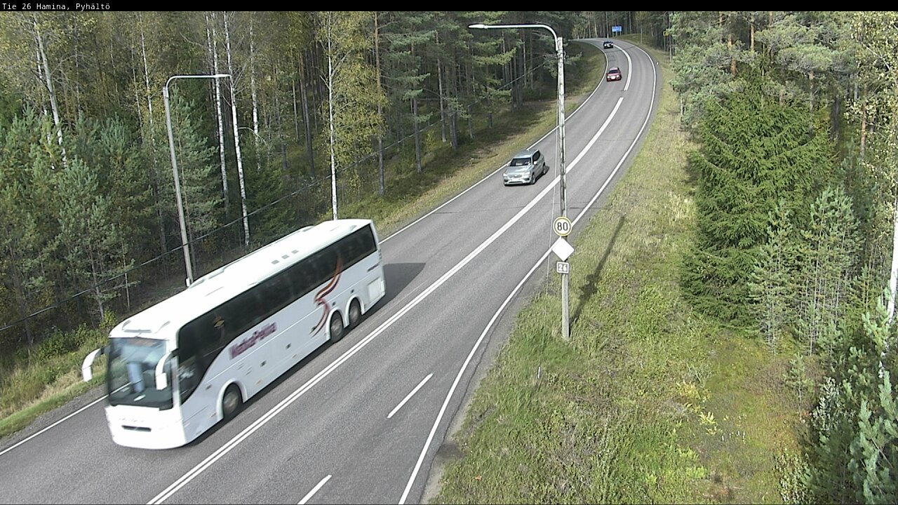 Kelikamerat Kuva Tie 26 Hamina, Pyhältö, Hamina, Kymenlaakso