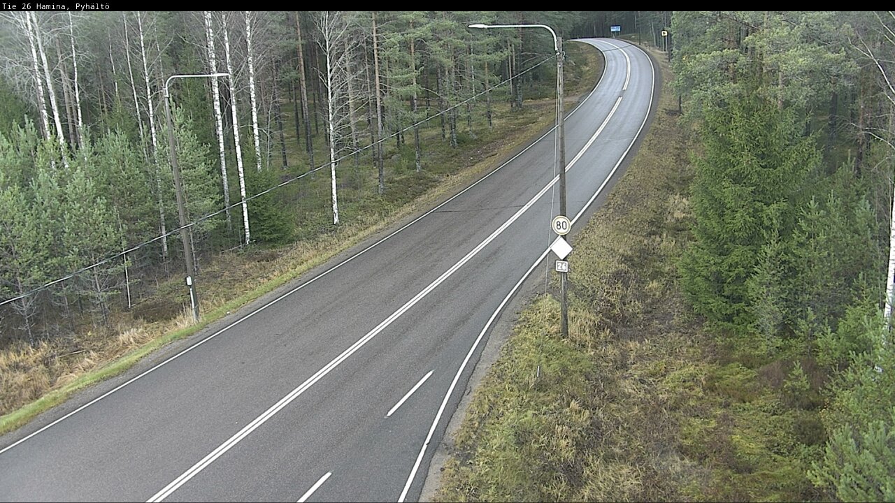 Kelikamerat Kuva Tie 26 Hamina, Pyhältö, Hamina, Kymenlaakso