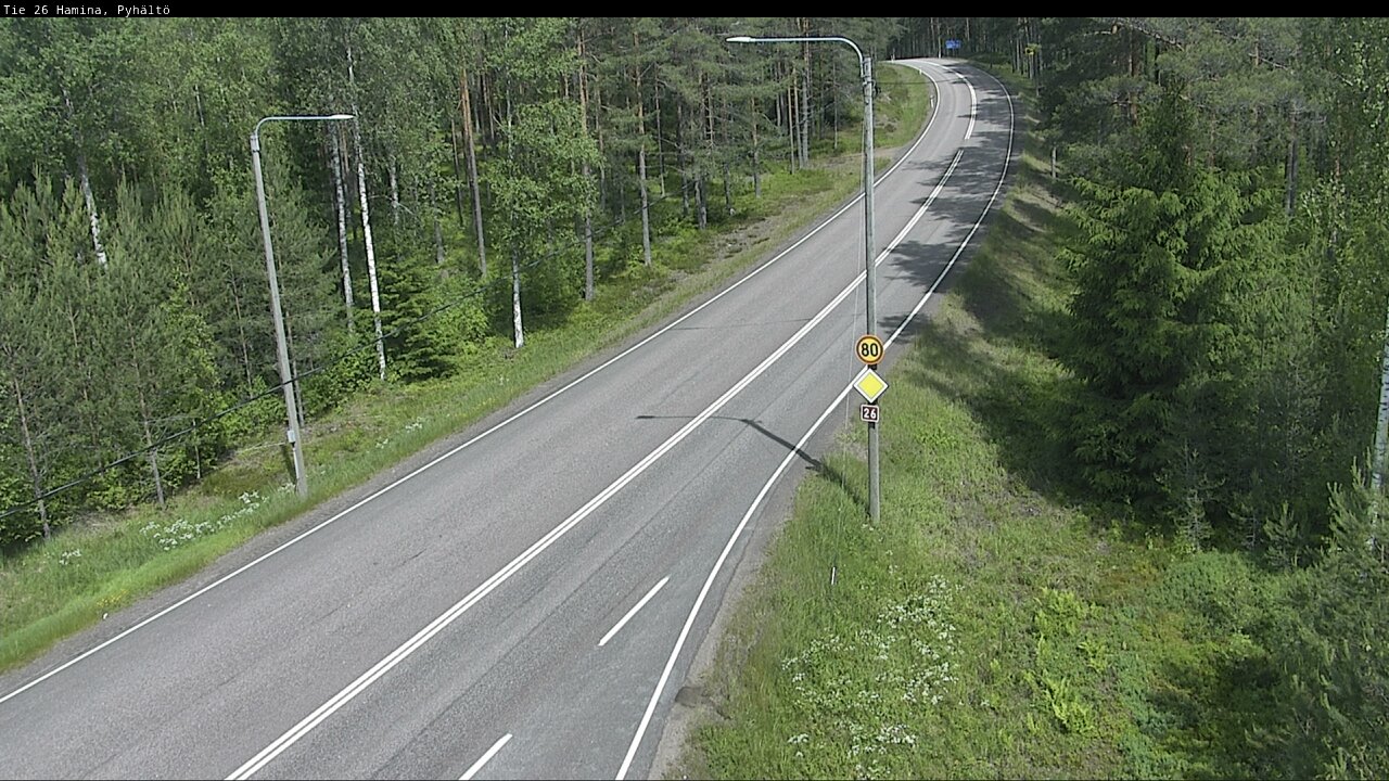 Kelikamerat Kuva Tie 26 Hamina, Pyhältö, Hamina, Kymenlaakso