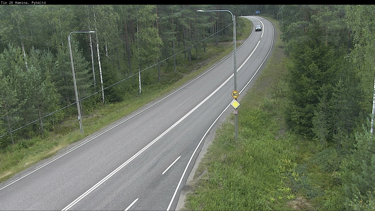 Kelikamerat Kuva Tie 26 Hamina, Pyhältö, Hamina, Kymenlaakso