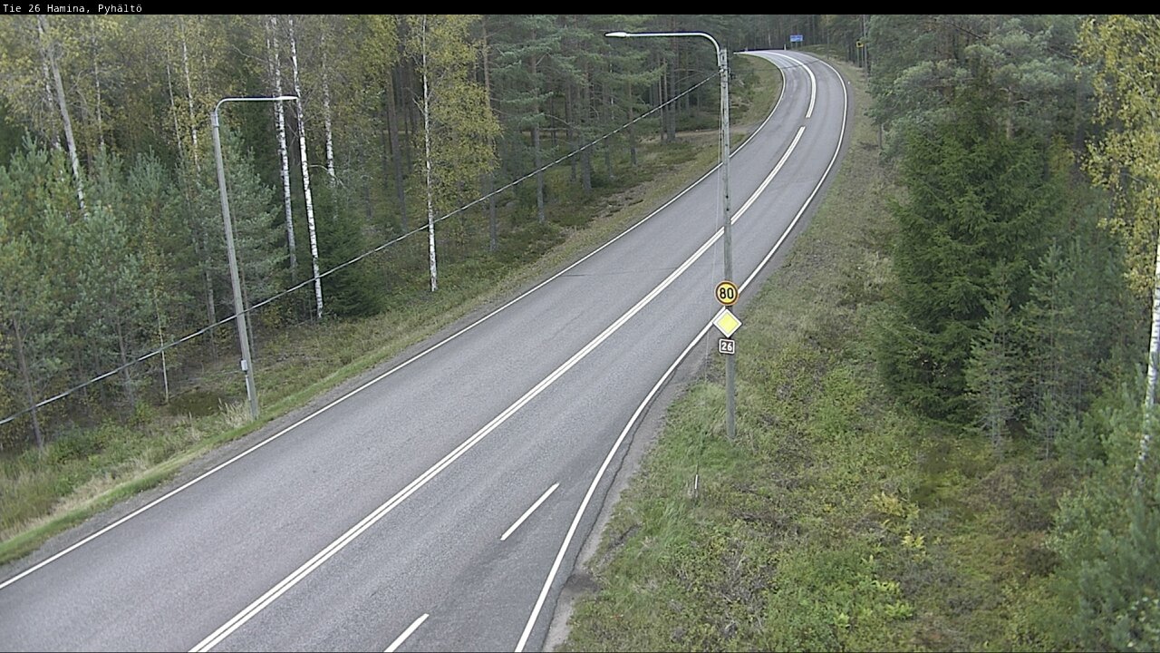 Kelikamerat Kuva Tie 26 Hamina, Pyhältö, Hamina, Kymenlaakso