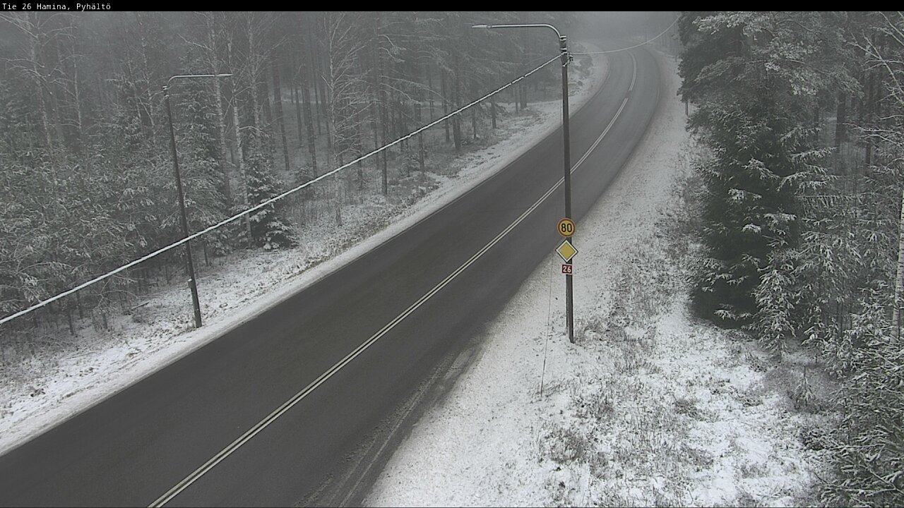 Weather Camera Image Road 26 Hamina, Pyhältö, Hamina, Kymenlaakso