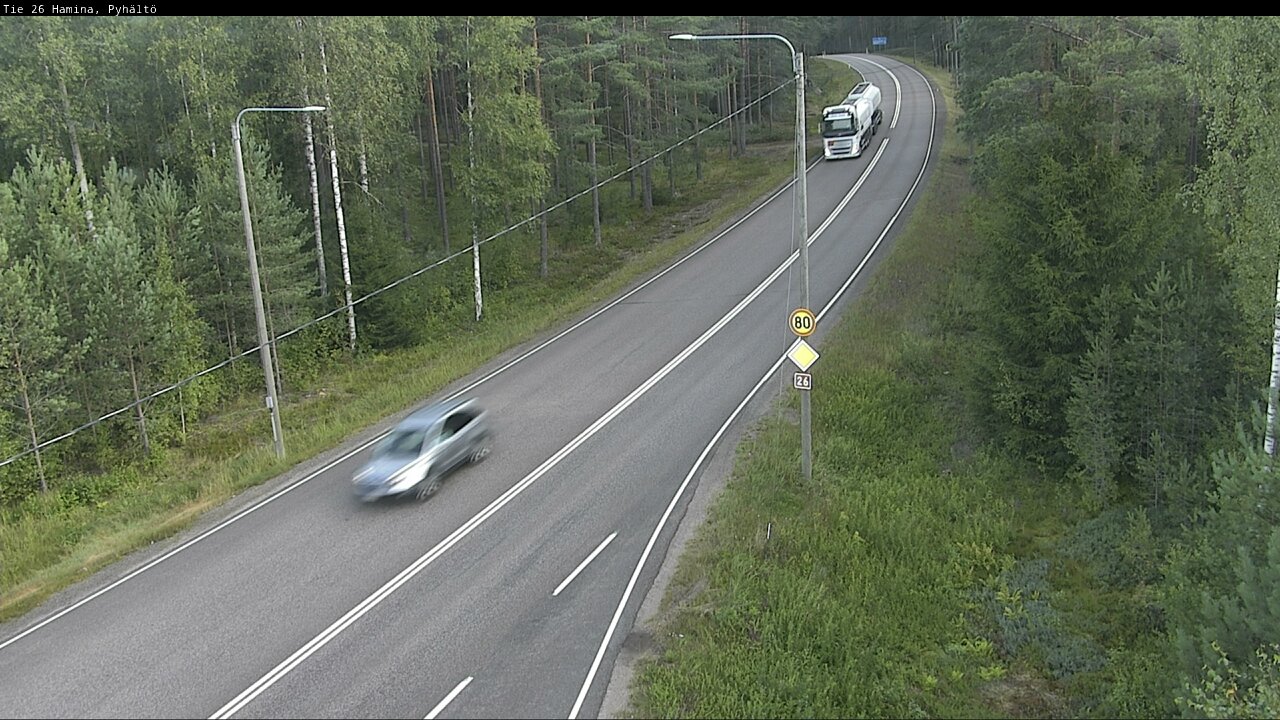 Kelikamerat Kuva Tie 26 Hamina, Pyhältö, Hamina, Kymenlaakso