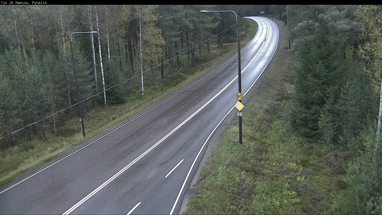 Kelikamerat Kuva Tie 26 Hamina, Pyhältö, Hamina, Kymenlaakso