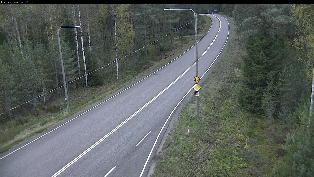 Kelikamerat Kuva Tie 26 Hamina, Pyhältö, Hamina, Kymenlaakso