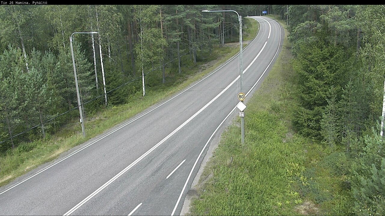Kelikamerat Kuva Tie 26 Hamina, Pyhältö, Hamina, Kymenlaakso