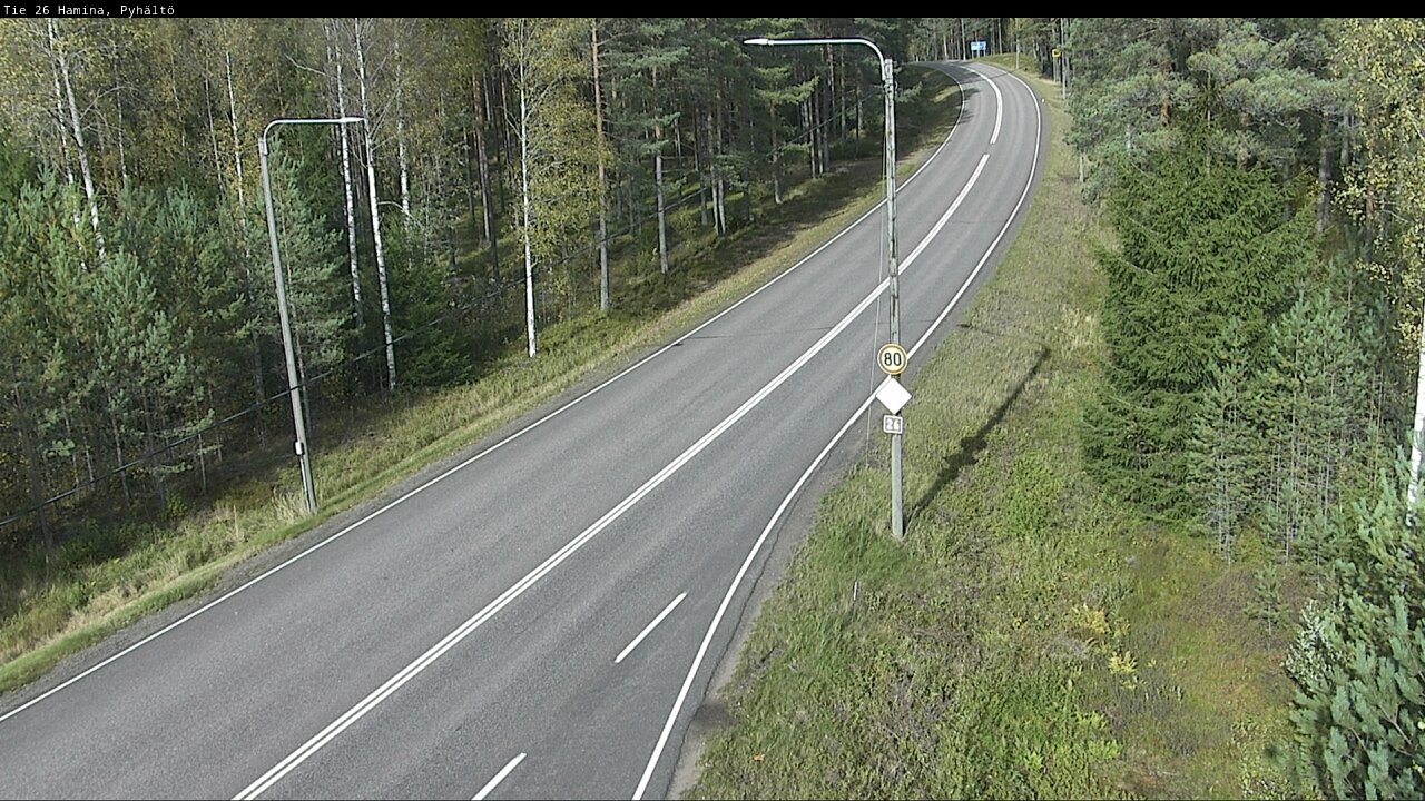 Kelikamerat Kuva Tie 26 Hamina, Pyhältö, Hamina, Kymenlaakso