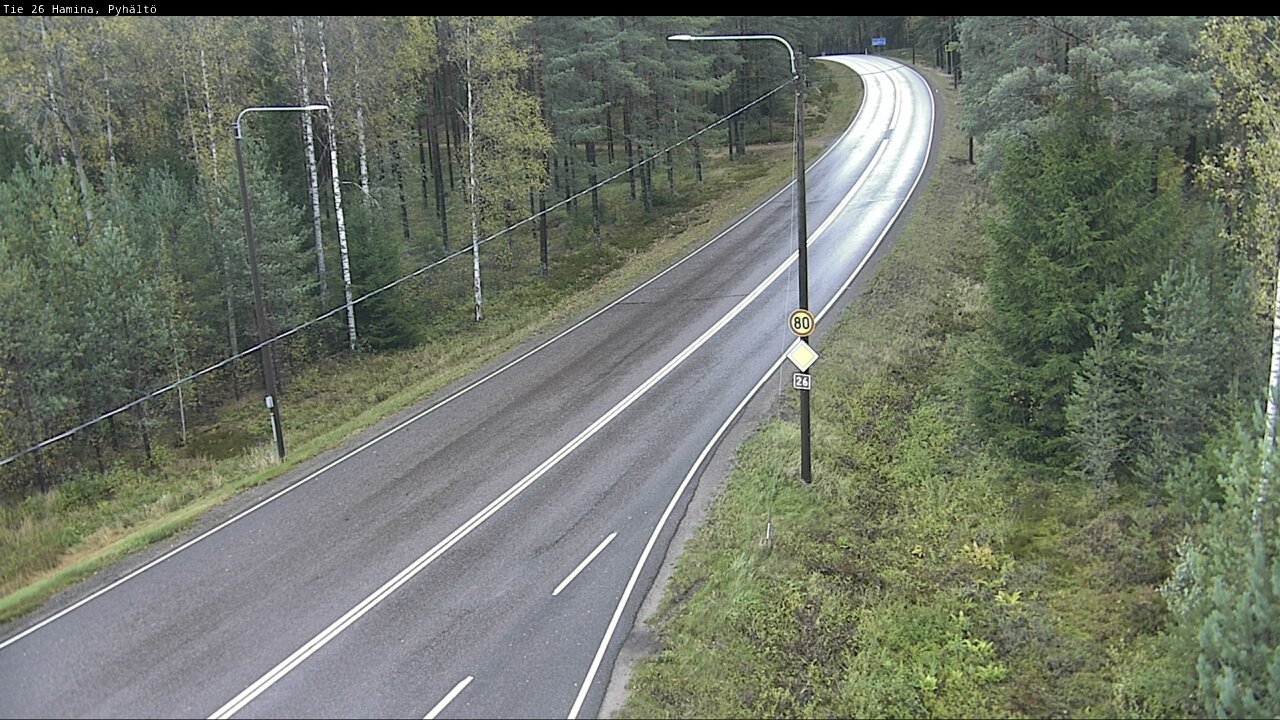 Weather Camera Image Road 26 Hamina, Pyhältö, Hamina, Kymenlaakso