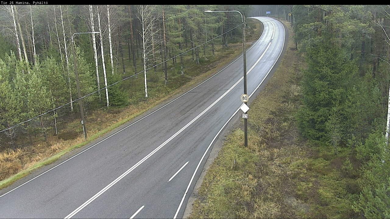 Kelikamerat Kuva Tie 26 Hamina, Pyhältö, Hamina, Kymenlaakso