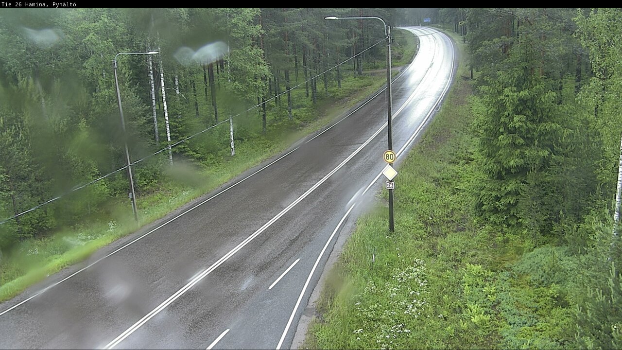 Weather Camera Image Road 26 Hamina, Pyhältö, Hamina, Kymenlaakso