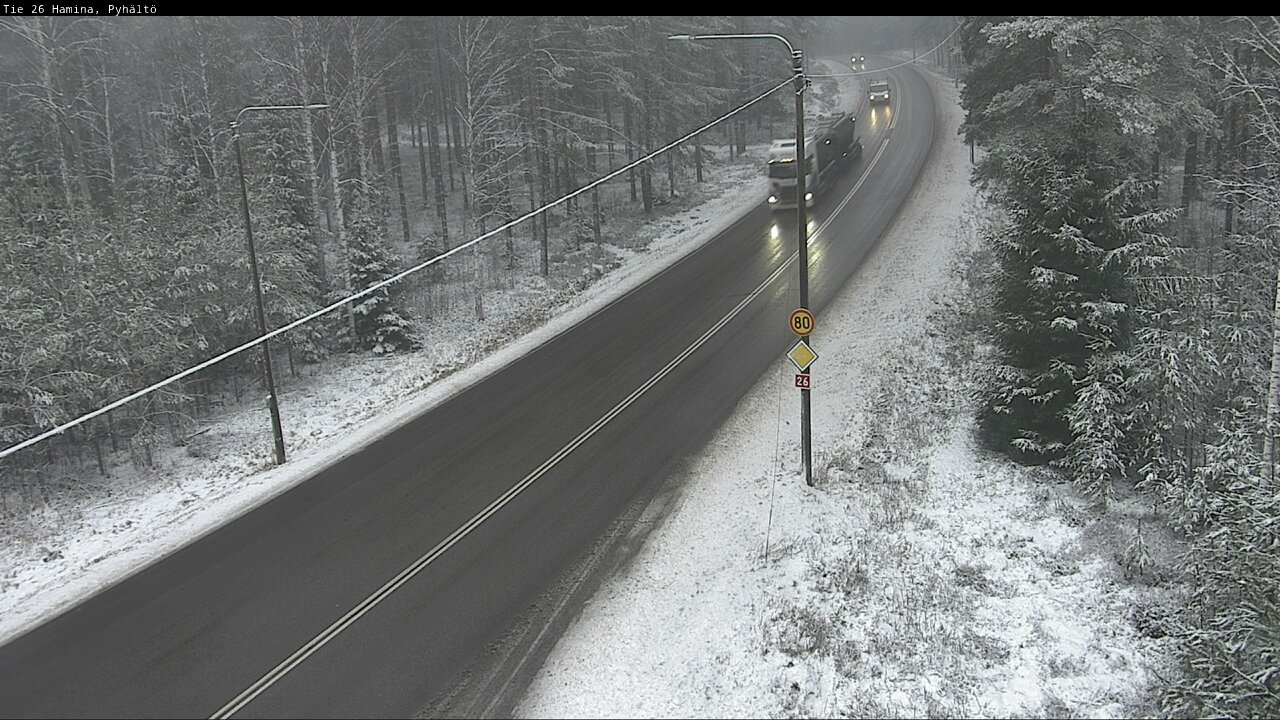 Weather Camera Image Road 26 Hamina, Pyhältö, Hamina, Kymenlaakso