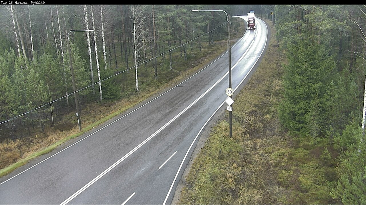 Kelikamerat Kuva Tie 26 Hamina, Pyhältö, Hamina, Kymenlaakso