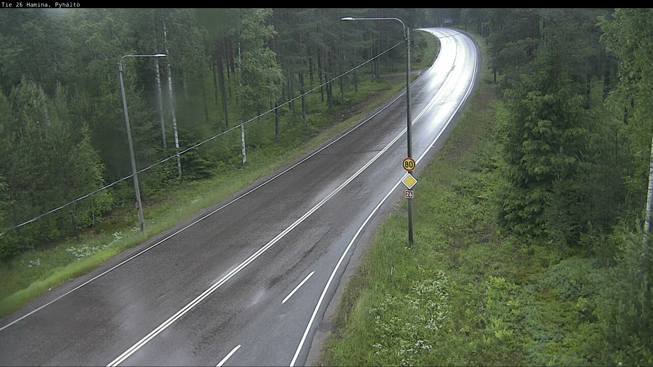 Kelikamerat Kuva Tie 26 Hamina, Pyhältö, Hamina, Kymenlaakso