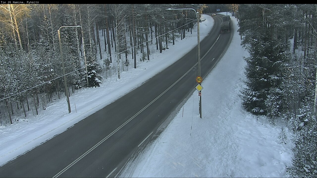 Weather Camera Image Road 26 Hamina, Pyhältö, Hamina, Kymenlaakso
