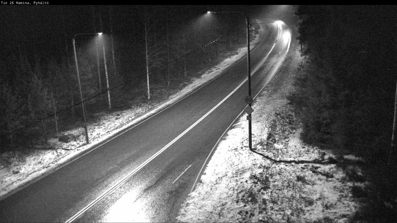 Weather Camera Image Road 26 Hamina, Pyhältö, Hamina, Kymenlaakso