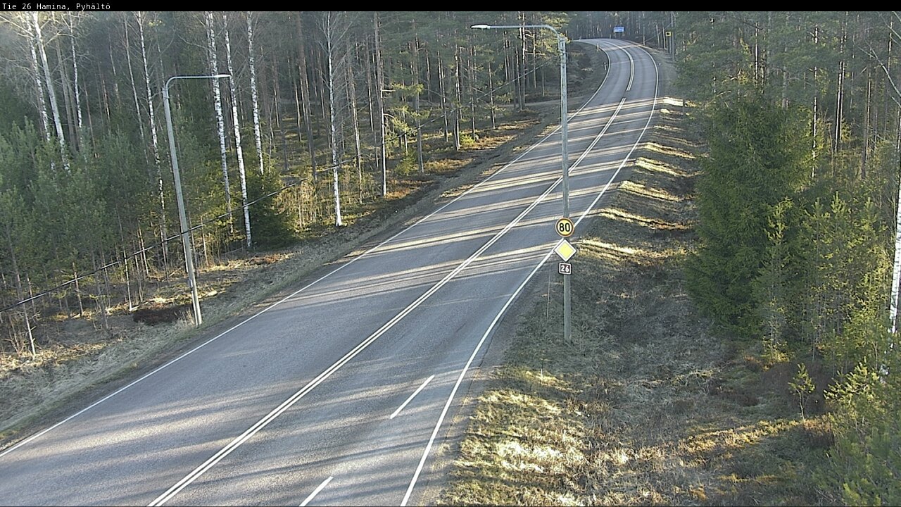 Weather Camera Image Väg 26 Pyhältö, Hamina, Kymenlaakso
