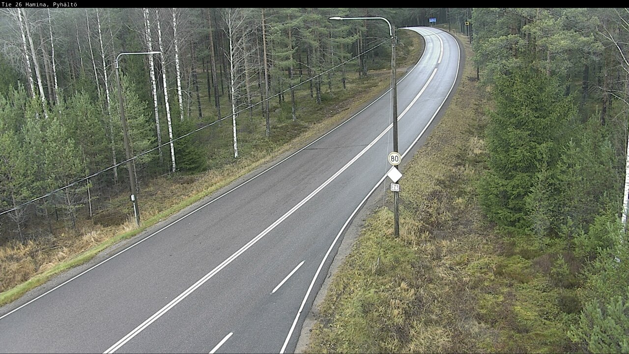 Kelikamerat Kuva Tie 26 Hamina, Pyhältö, Hamina, Kymenlaakso