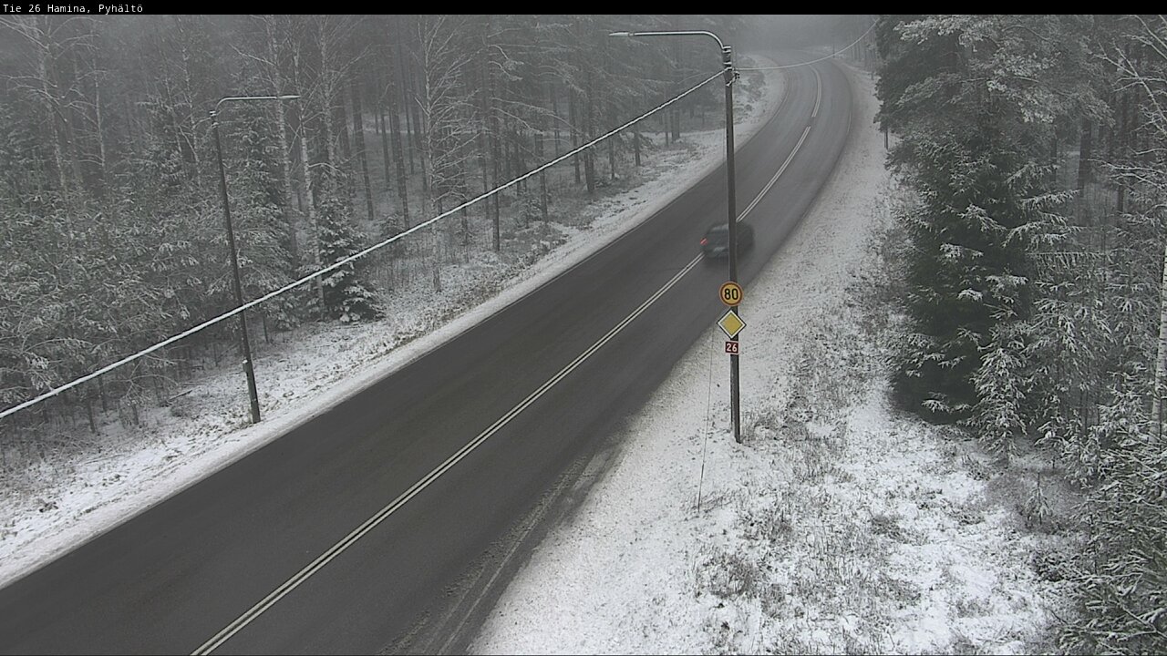 Weather Camera Image Road 26 Hamina, Pyhältö, Hamina, Kymenlaakso