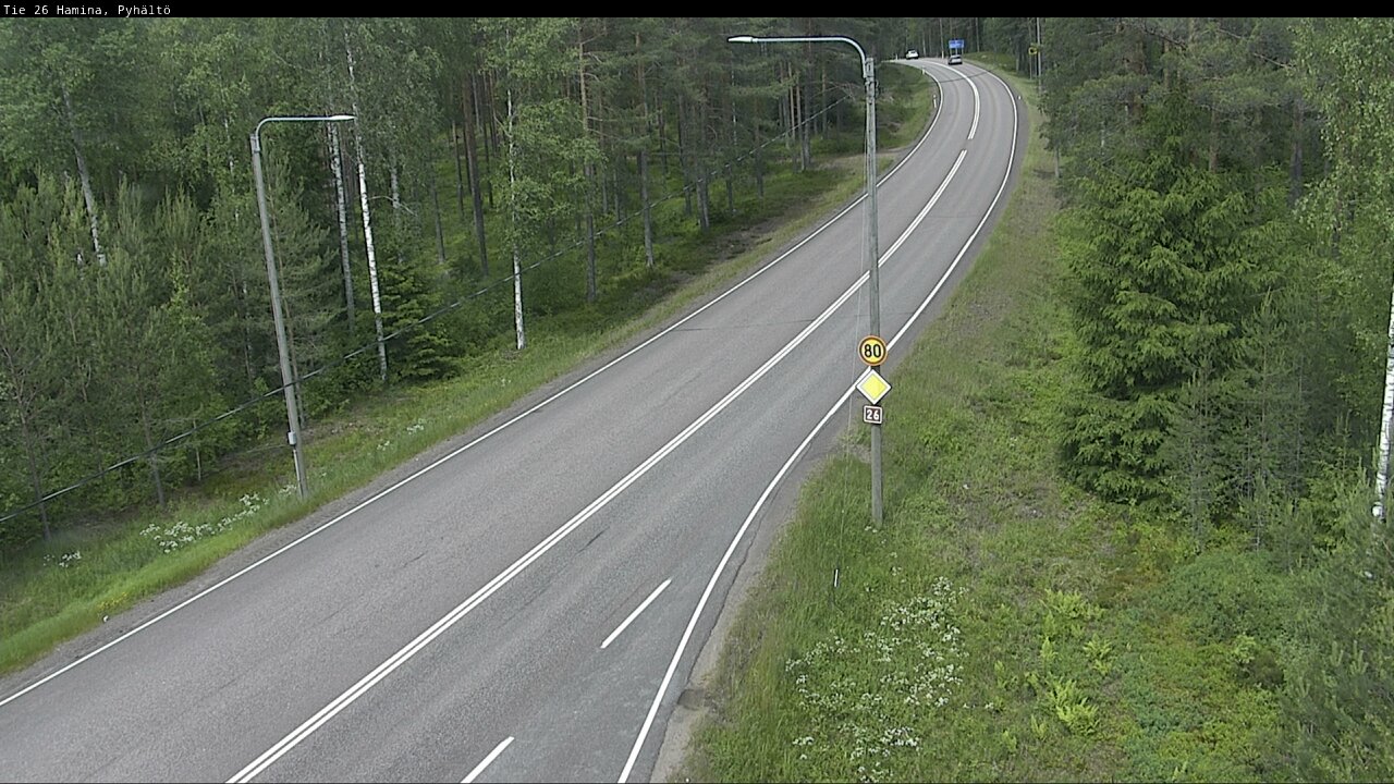 Kelikamerat Kuva Tie 26 Hamina, Pyhältö, Hamina, Kymenlaakso
