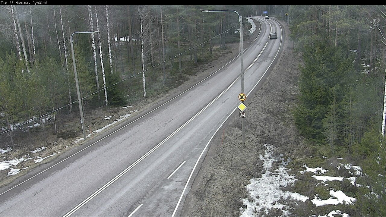 Kelikamerat Kuva Tie 26 Hamina, Pyhältö, Hamina, Kymenlaakso