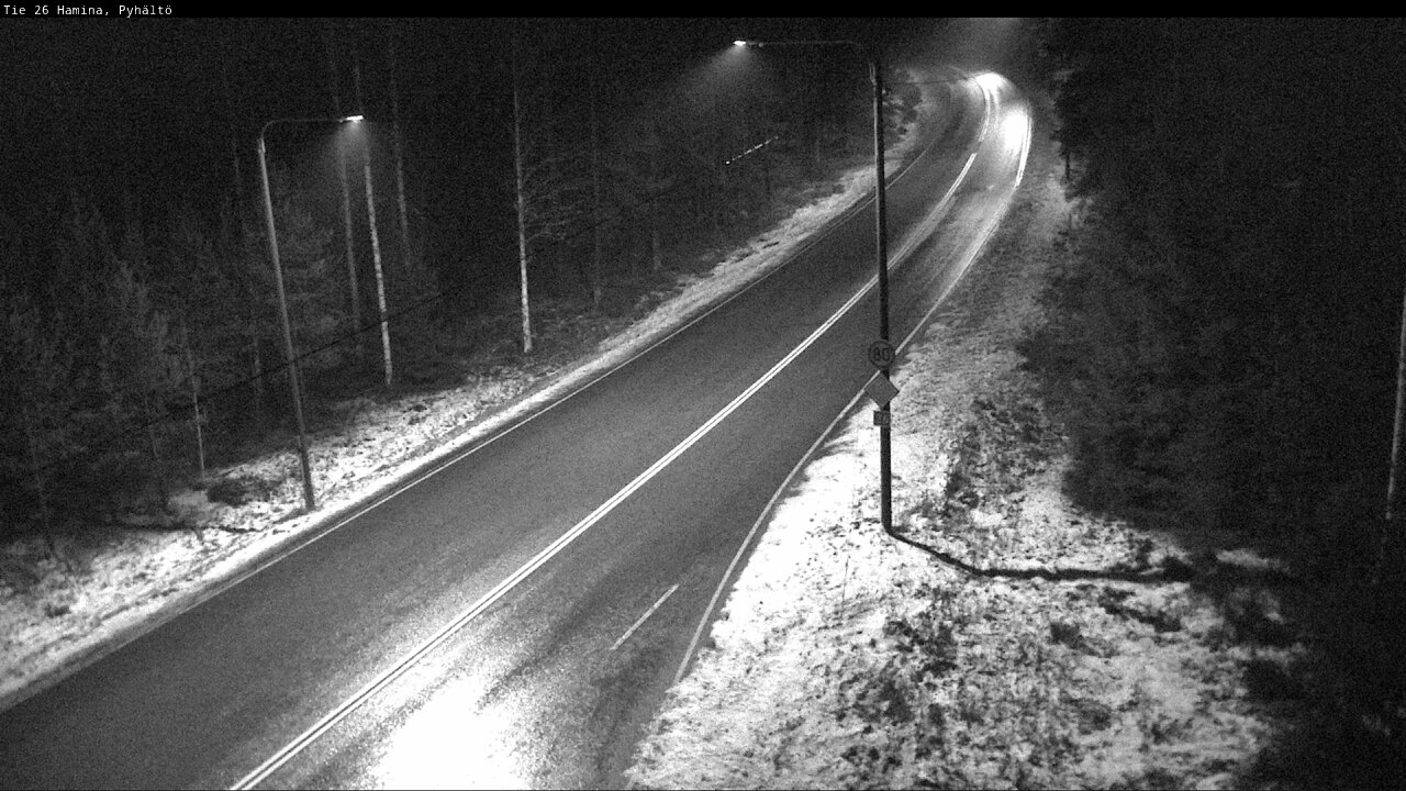 Weather Camera Image Road 26 Hamina, Pyhältö, Hamina, Kymenlaakso