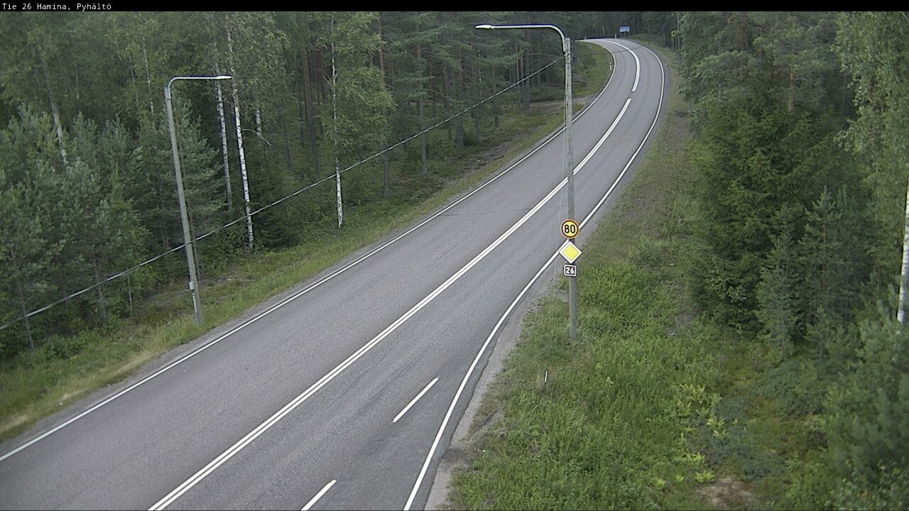 Kelikamerat Kuva Tie 26 Hamina, Pyhältö, Hamina, Kymenlaakso
