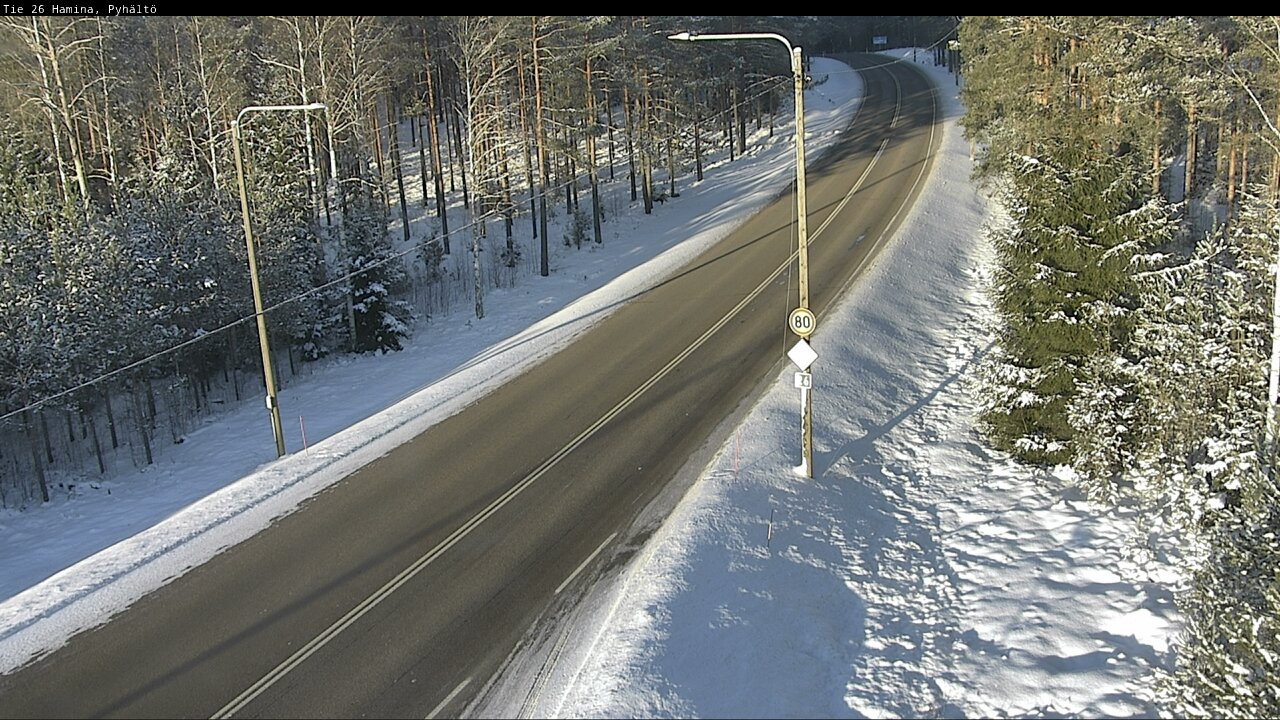 Kelikamerat Kuva Tie 26 Hamina, Pyhältö, Hamina, Kymenlaakso