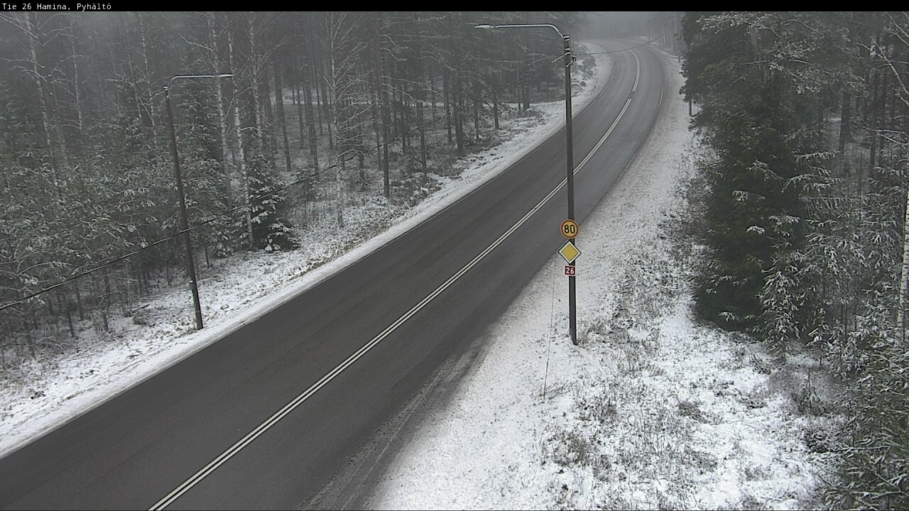 Weather Camera Image Road 26 Hamina, Pyhältö, Hamina, Kymenlaakso