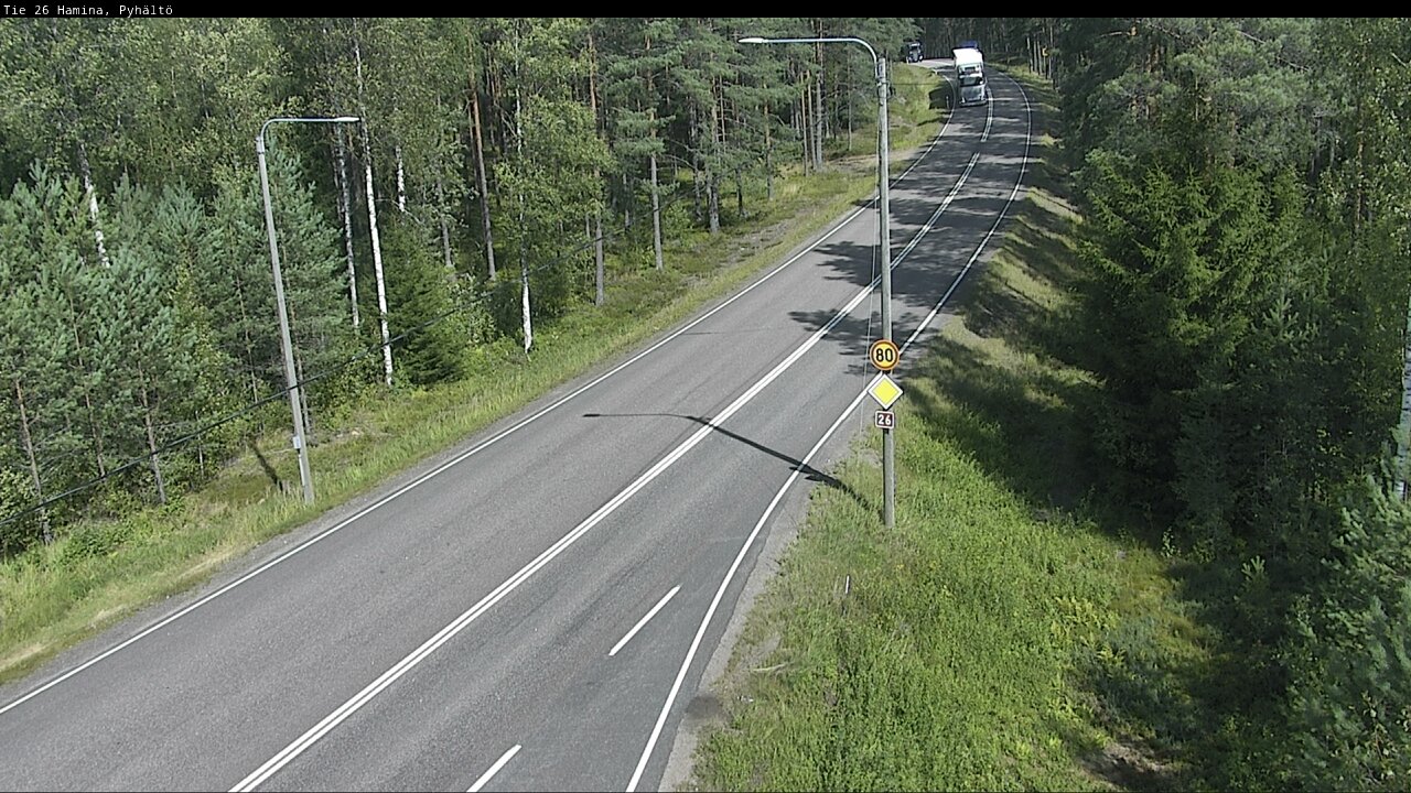 Kelikamerat Kuva Tie 26 Hamina, Pyhältö, Hamina, Kymenlaakso