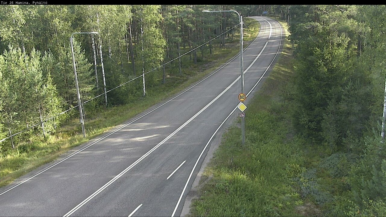 Weather Camera Image Road 26 Hamina, Pyhältö, Hamina, Kymenlaakso
