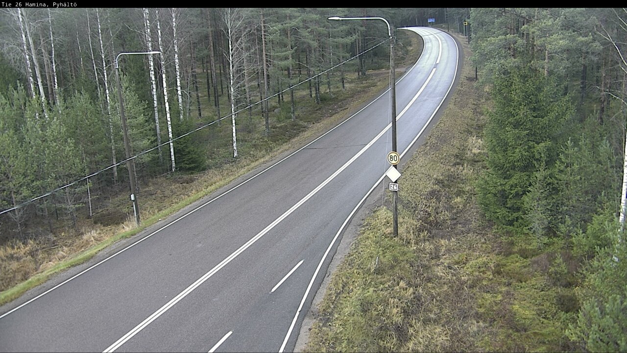 Kelikamerat Kuva Tie 26 Hamina, Pyhältö, Hamina, Kymenlaakso