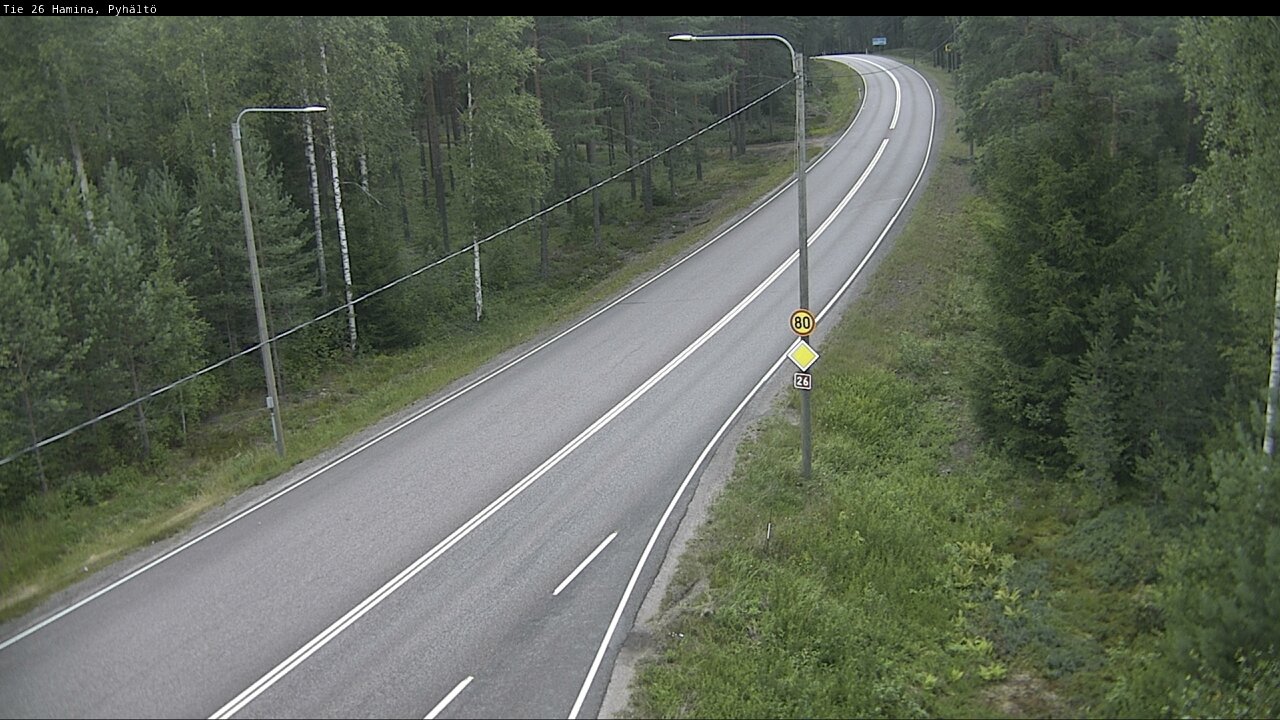 Kelikamerat Kuva Tie 26 Hamina, Pyhältö, Hamina, Kymenlaakso