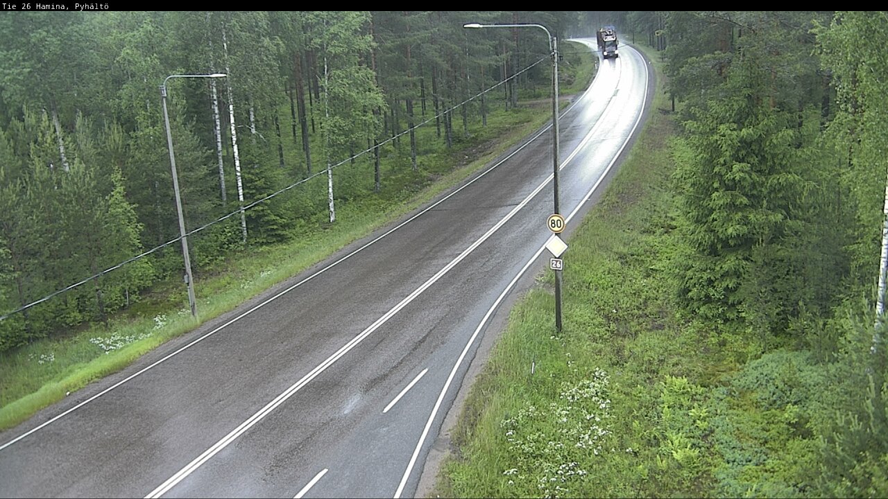 Kelikamerat Kuva Tie 26 Hamina, Pyhältö, Hamina, Kymenlaakso