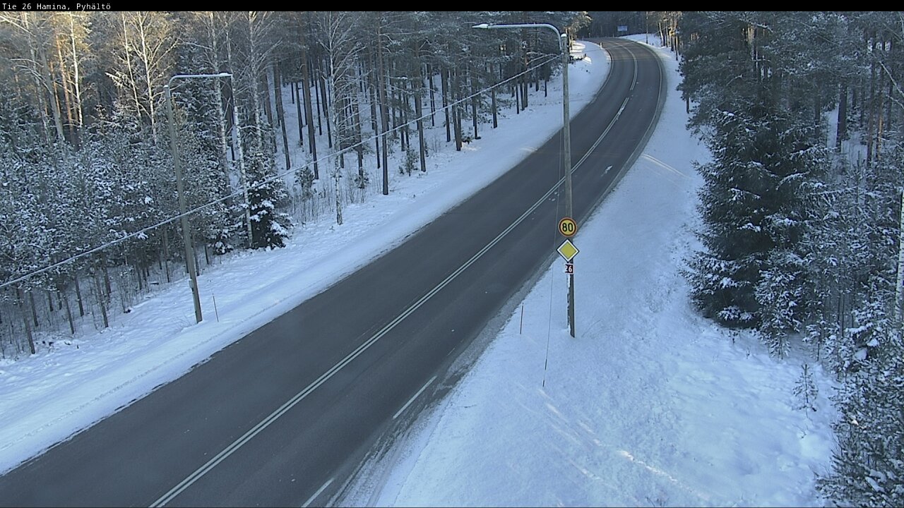 Weather Camera Image Road 26 Hamina, Pyhältö, Hamina, Kymenlaakso