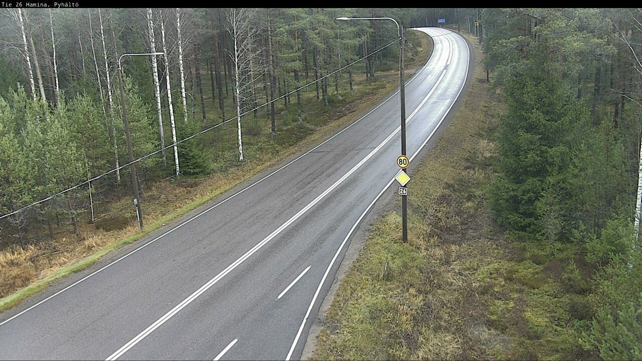 Kelikamerat Kuva Tie 26 Hamina, Pyhältö, Hamina, Kymenlaakso