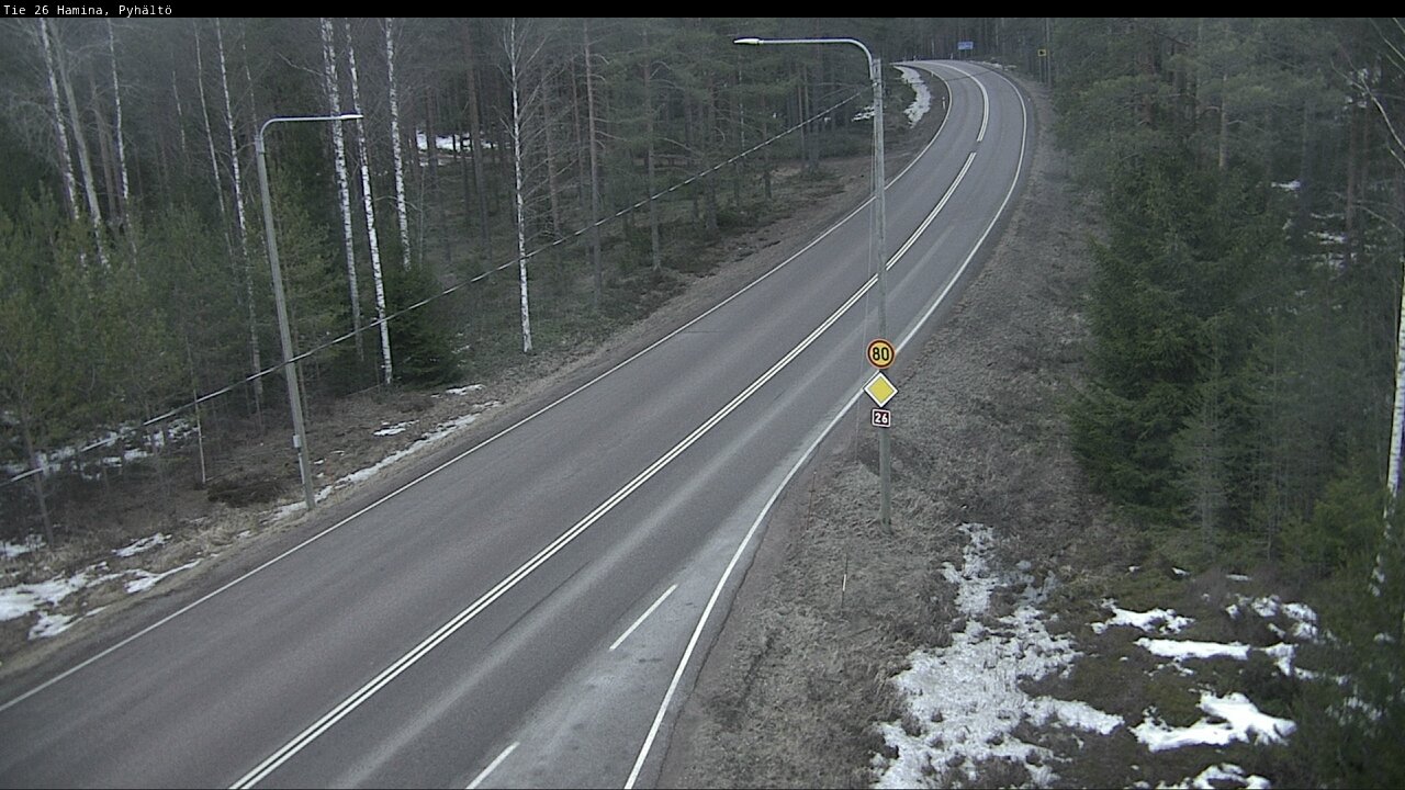 Kelikamerat Kuva Tie 26 Hamina, Pyhältö, Hamina, Kymenlaakso