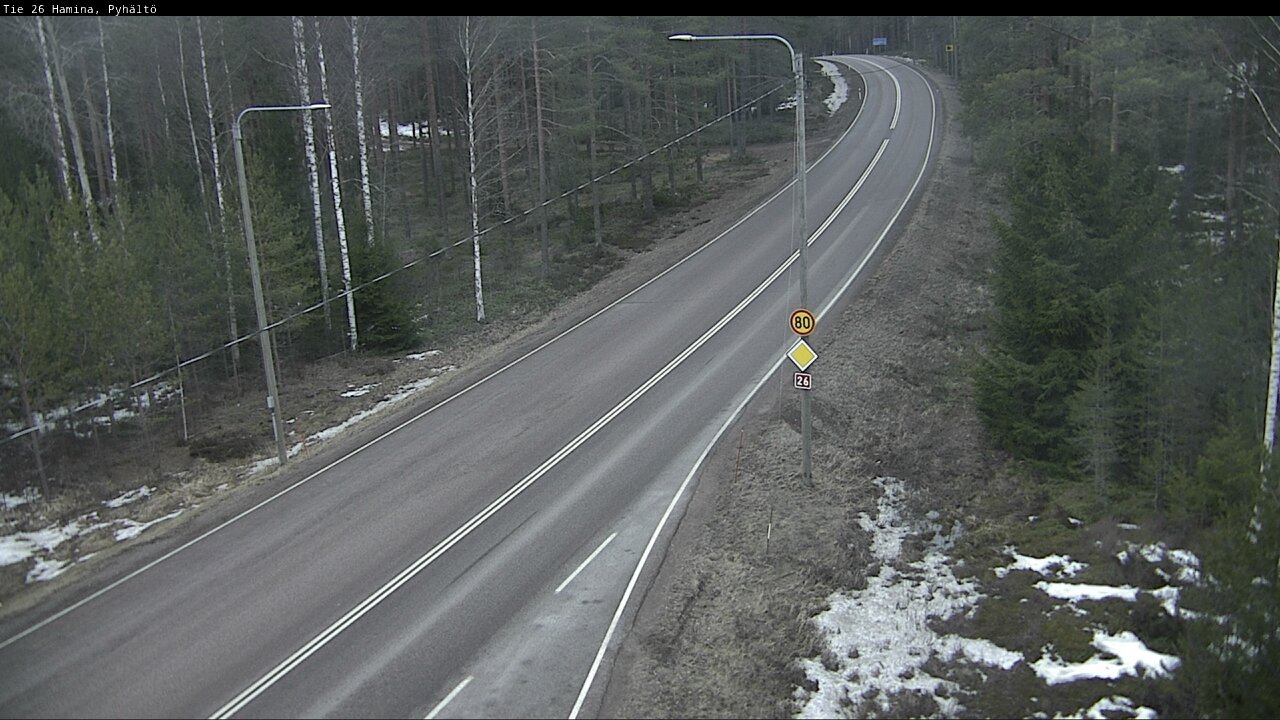 Kelikamerat Kuva Tie 26 Hamina, Pyhältö, Hamina, Kymenlaakso