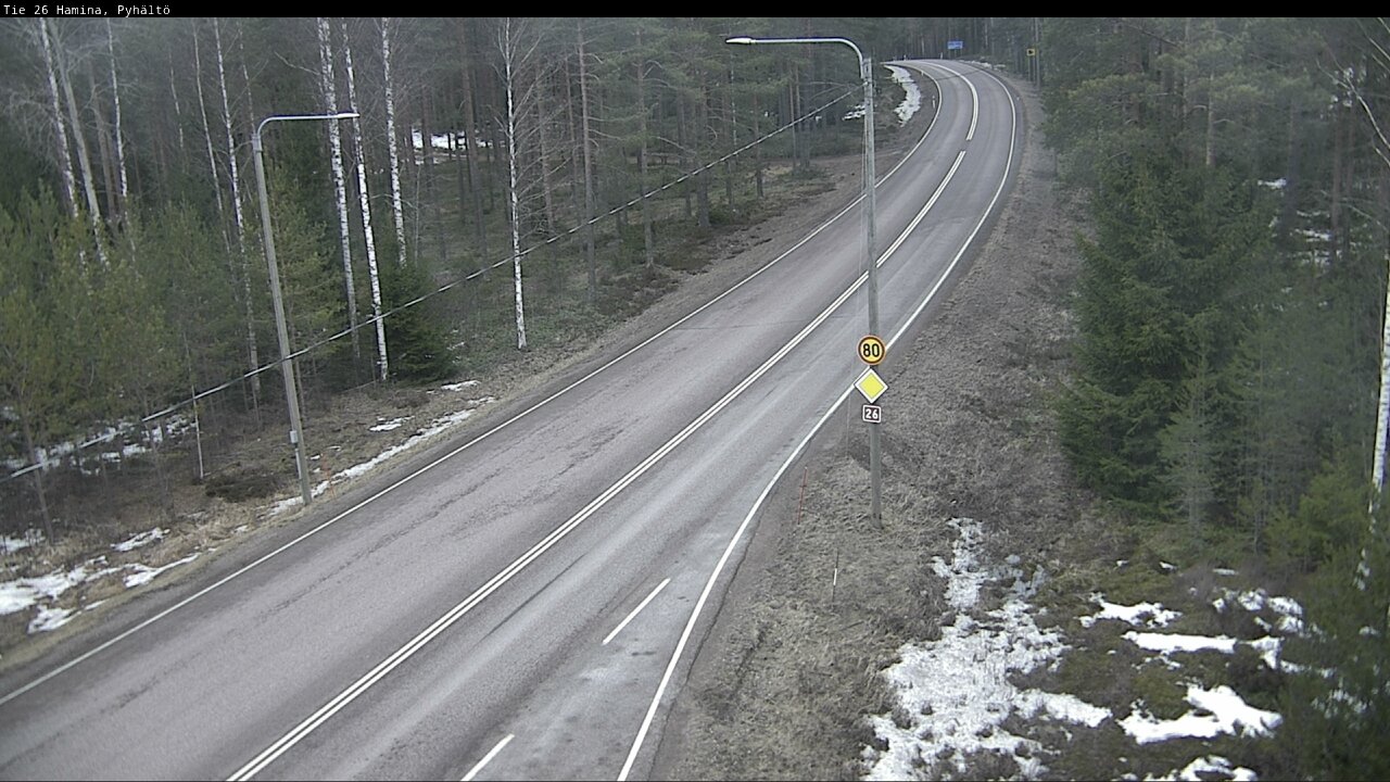 Kelikamerat Kuva Tie 26 Hamina, Pyhältö, Hamina, Kymenlaakso