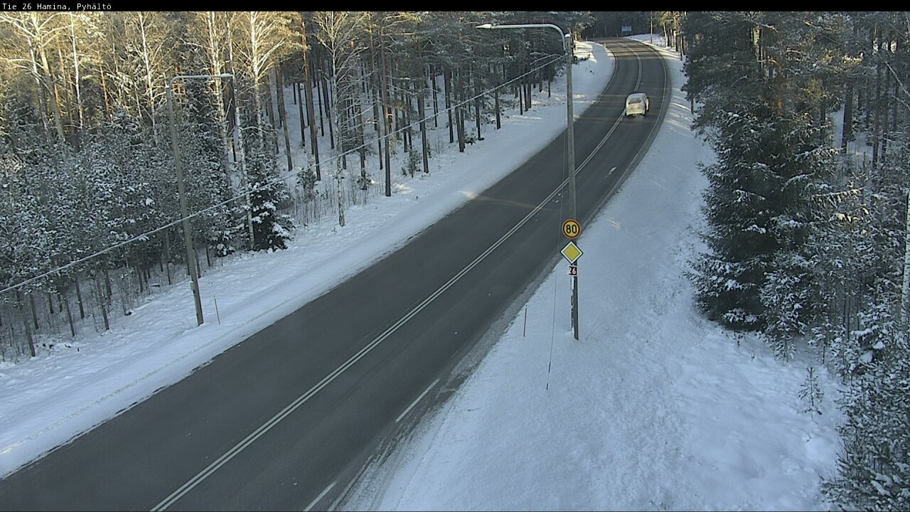 Weather Camera Image Road 26 Hamina, Pyhältö, Hamina, Kymenlaakso