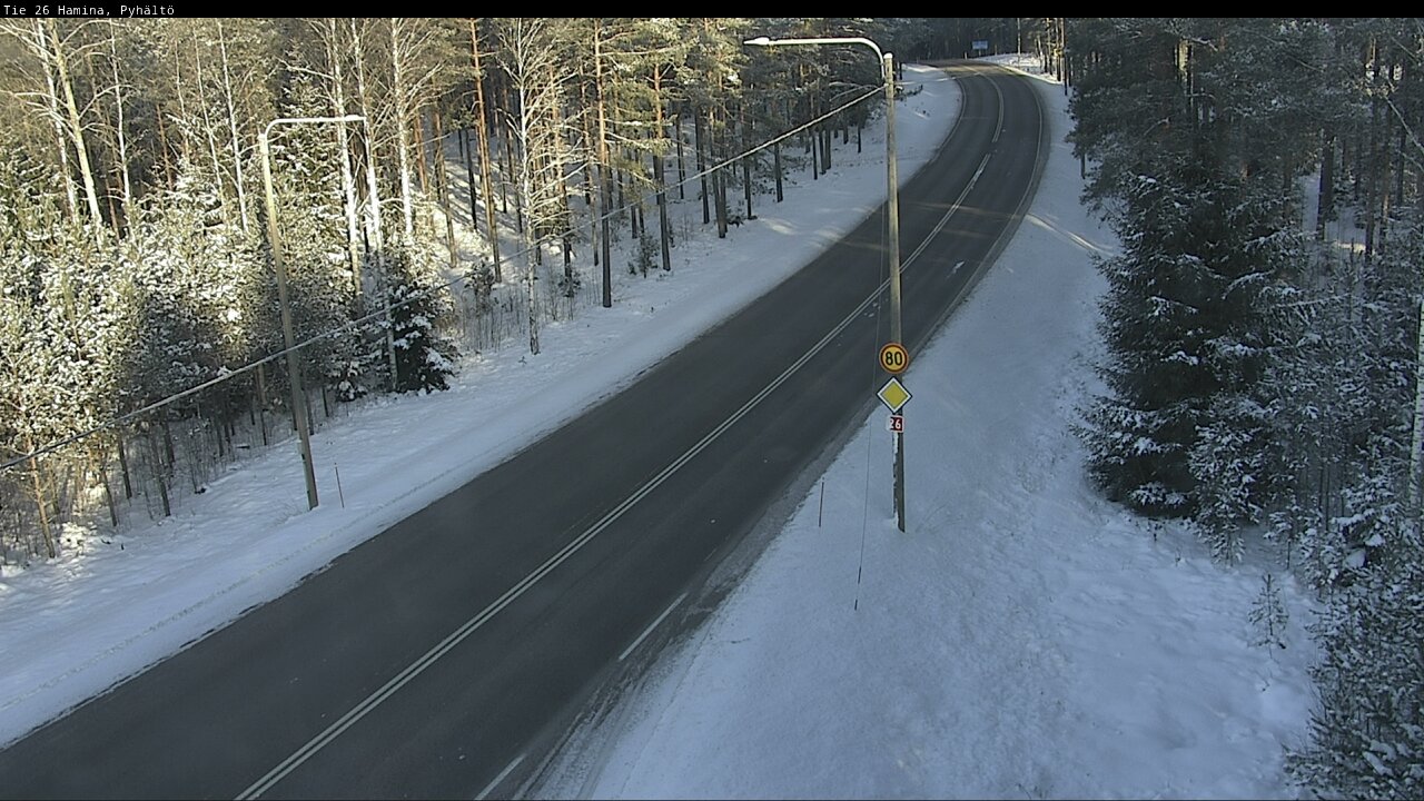 Weather Camera Image Road 26 Hamina, Pyhältö, Hamina, Kymenlaakso