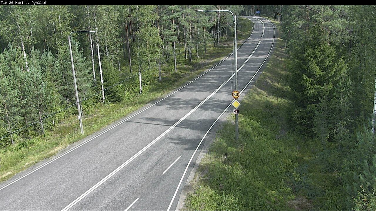 Kelikamerat Kuva Tie 26 Hamina, Pyhältö, Hamina, Kymenlaakso