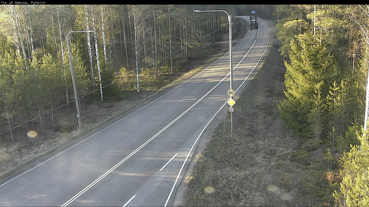 Weather Camera Image Väg 26 Pyhältö, Hamina, Kymenlaakso